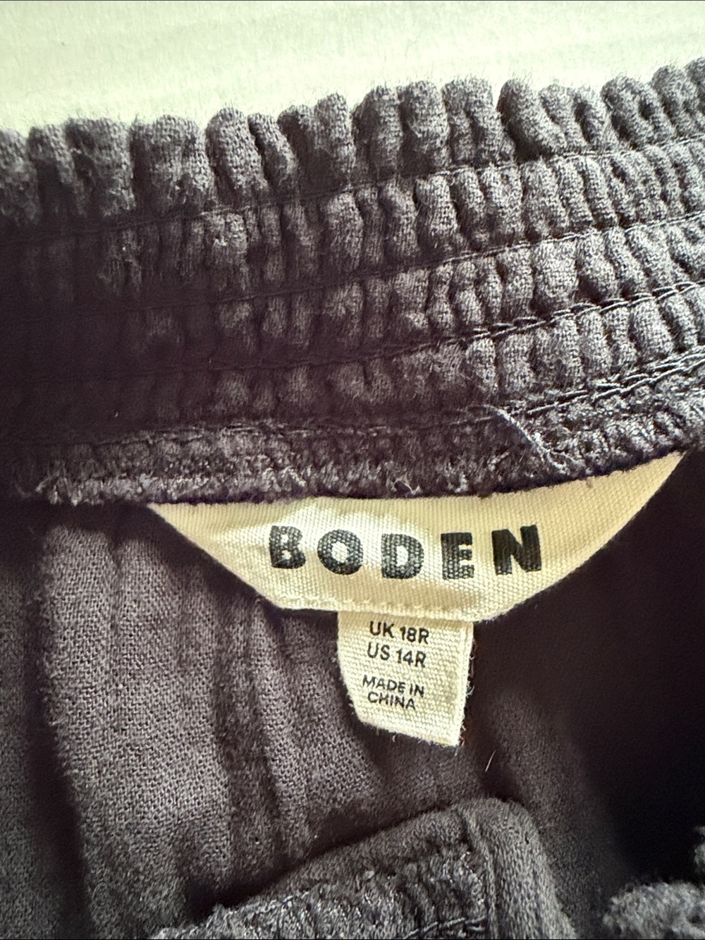 Boden Black Sleeveless Tiered Maxi Dress 14R 100% cotton - Picture 6 of 8